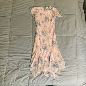 R. N. Kidz | Soft pink floral dress | Size 8 (Juniors) | Used-Fair